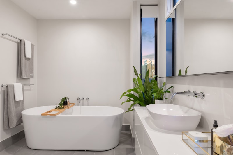 Bathroom plumbing detail